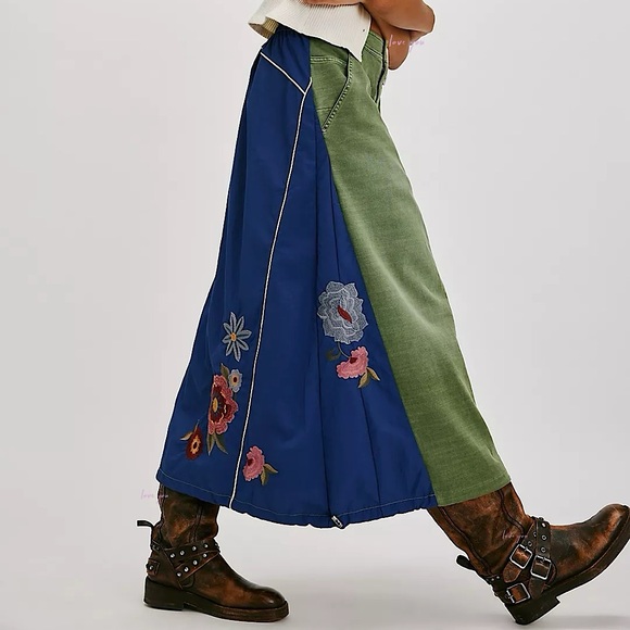 NEW Free People Front Runner Maxi Skirt - Picture 2 of 11